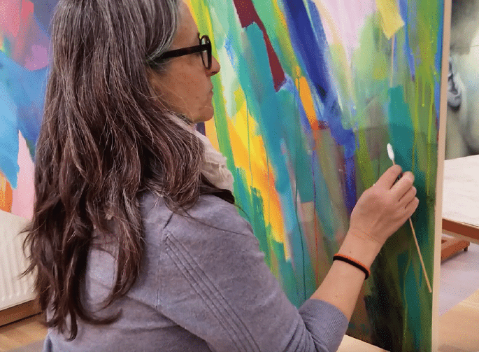 Die grosse Leidenschaft der ausgebildeten Fresko-Restauratorin Elisabetha Bosetti gilt dem spontanen Muralismo der Straßen. Foto: Elisabetta Bosetti