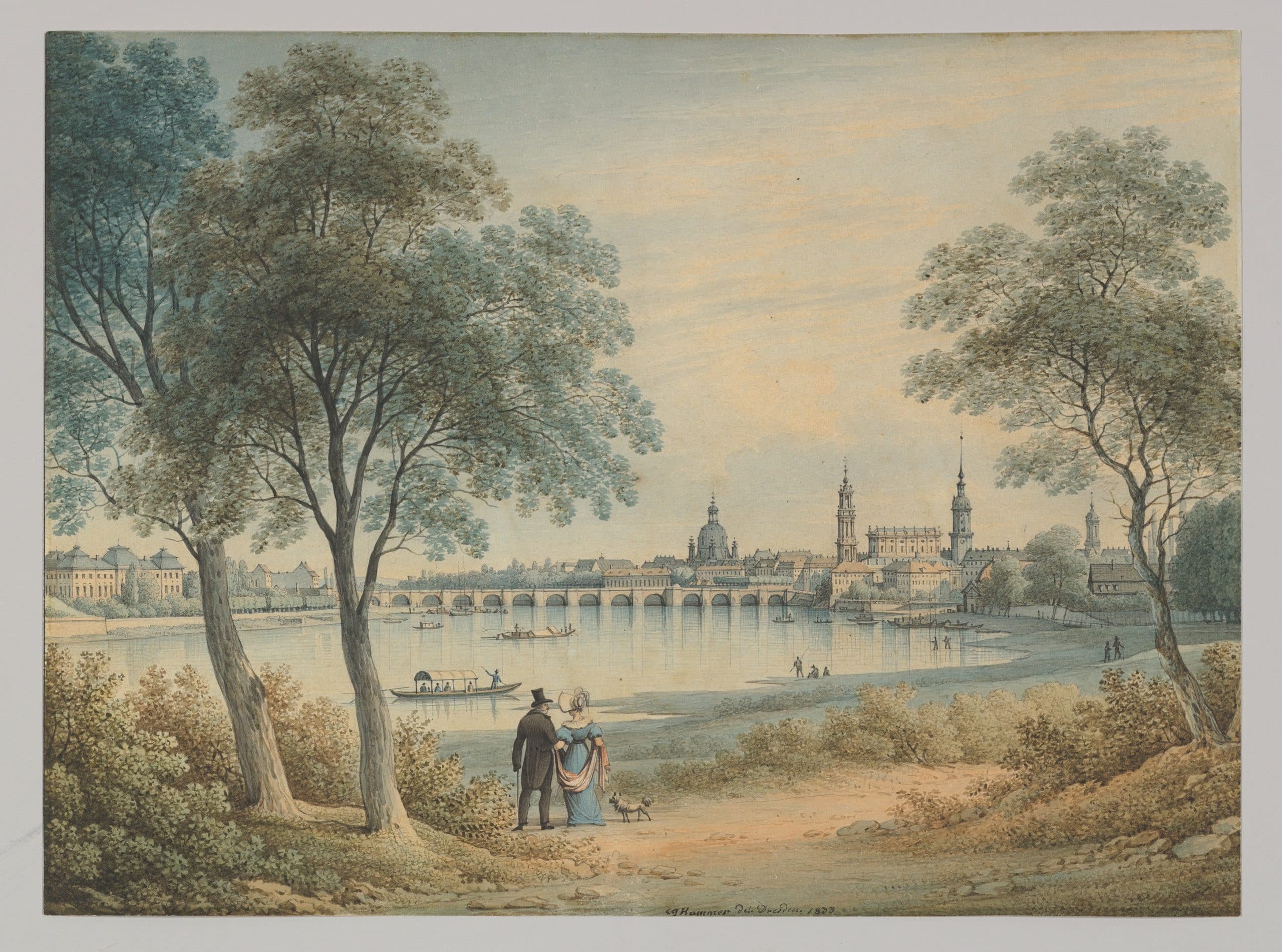 Blick auf Dresden vom Westen. Foto: Wikimedia Commons