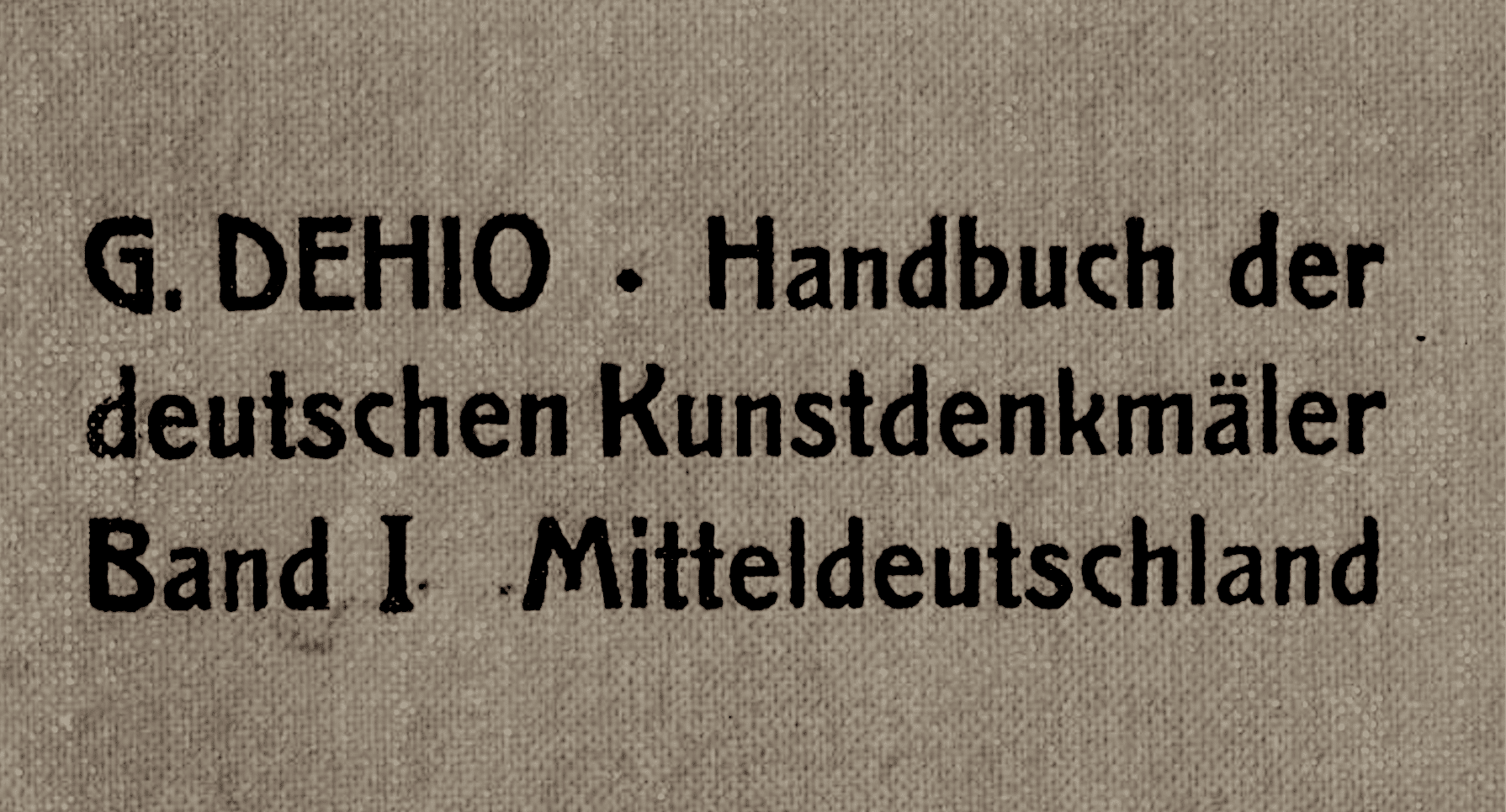 hier Handbuch der deutschen Kunstdenkmäler Mitteldeutschland