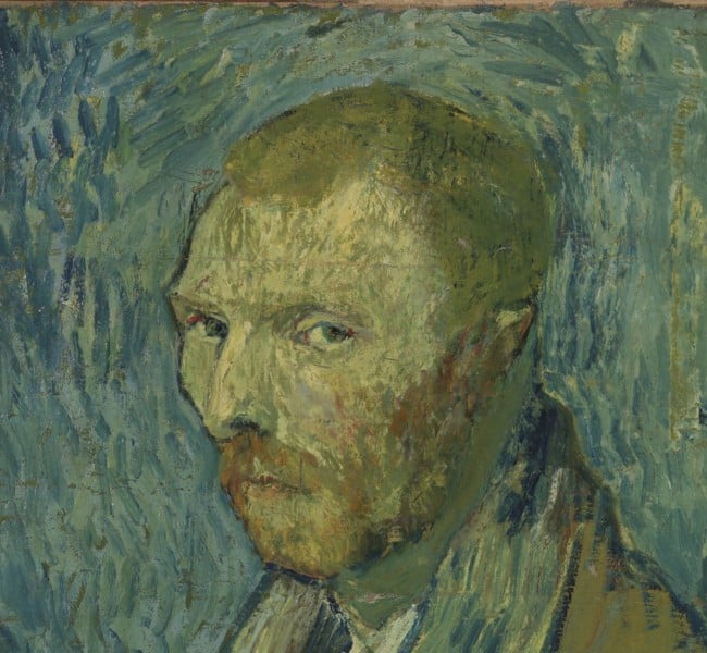 Dieses Selbstporträt des Künstlers ist ein eigenhändiges Werk (Ausschnitt). Vincent van Gogh malte es Ende August 1889 und erwähnt es im Brief vom 19. September 1889 an seinen Bruder Theo. Nach der Eröffnung des neuen Norwegischen Nationalmuseums am Hafen von Oslo im Frühjahr 2021 wird es dann dort dauerhaft ausgestellt. Foto: Nationalmuseum, Oslo / ri ikke-kommersiell bruk (CC-BY-NC)