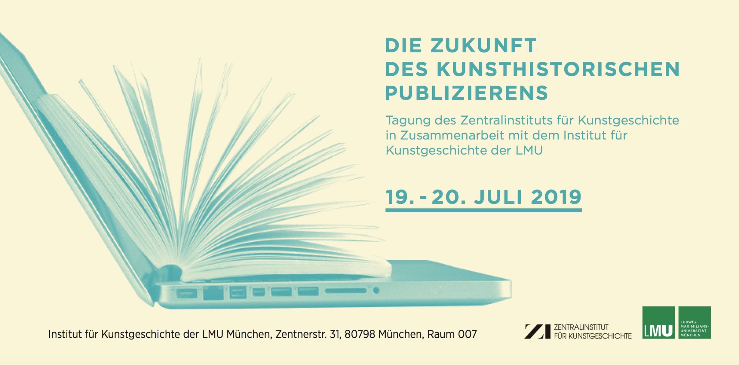 die das Zentralinstitut für Kunstgeschichte in Kooperation mit dem Institut für Kunstgeschichte der LMU München am 19./20.Juli fokussiert: Die Zukunft des kunsthistorischen Publizierens