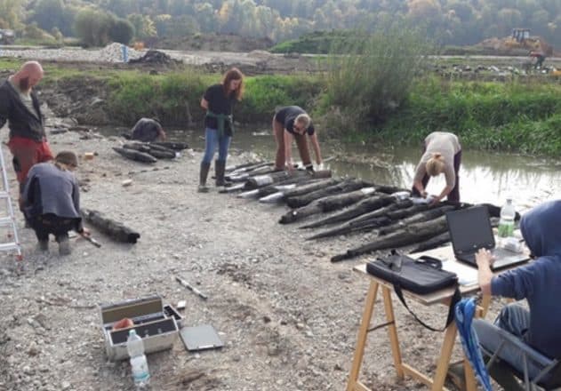 Archäologen fanden die Relikte der ehemaligen Mühle in der Nähe des Mühlweihers in Wassertrüdingen. Foto: RESTAURO