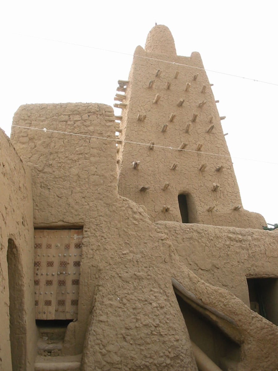 Die 2012 von den Terroristen zerstörten Gebäude in Timbuktu