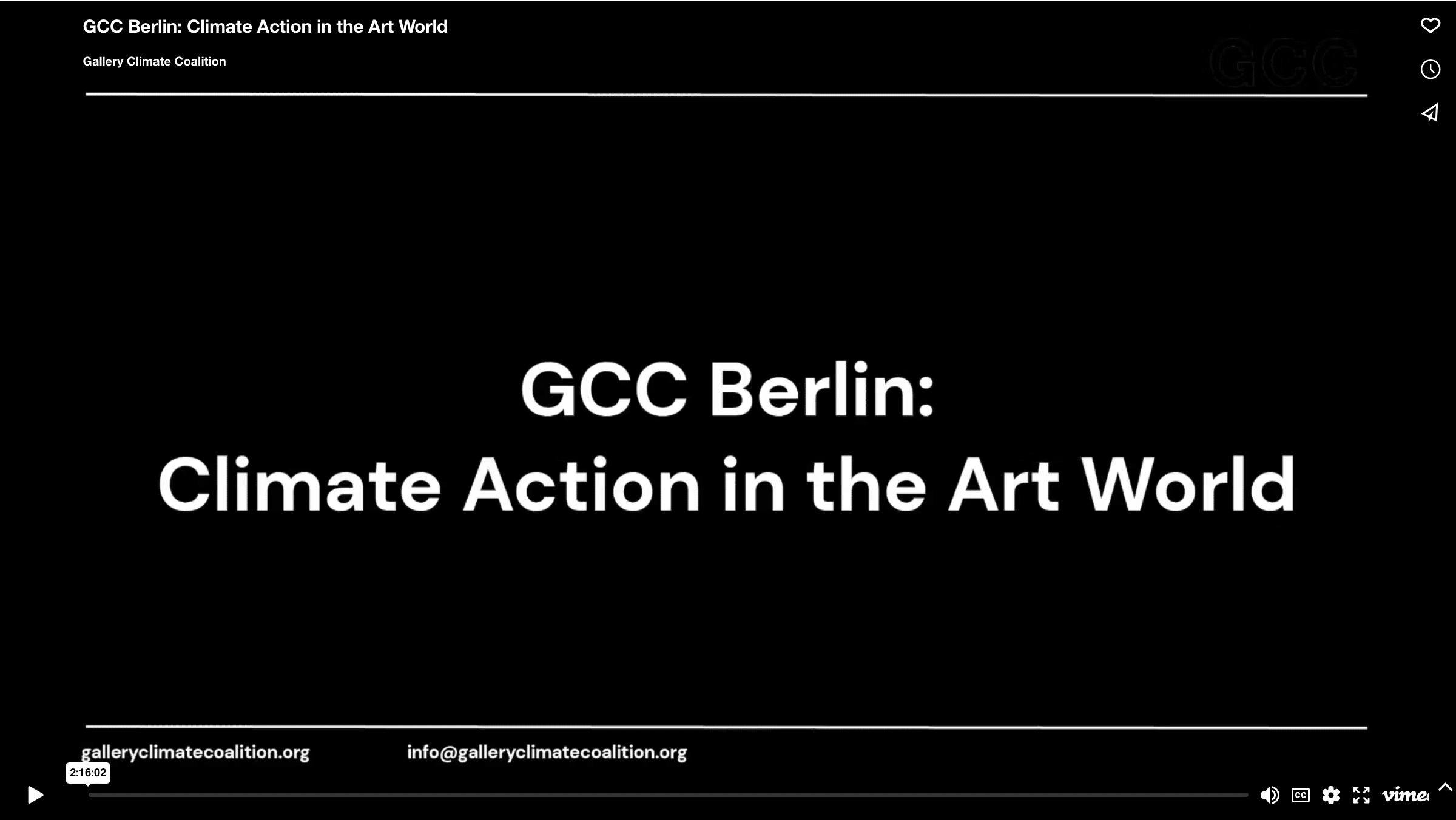 Anfang Juni 2023 hat sich der Verein GCC (Gallery Climate Coalition) Berlin e.V. gegründet. Foto: www.galleryclimatecoalition.org