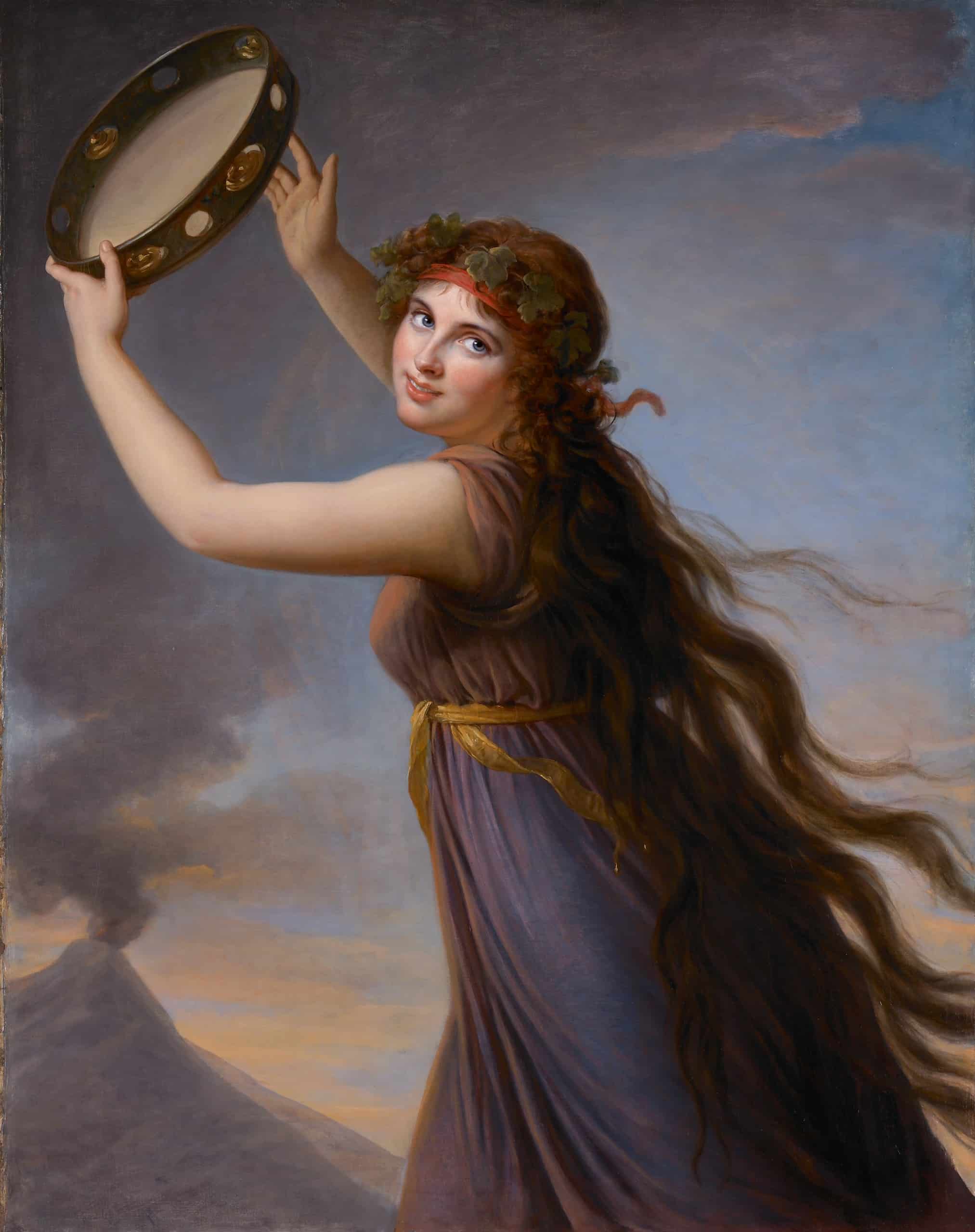 Élisabeth Louise Vigée Le Brun, Lady Hamilton als Bacchantin, ca. 1790–92. © National Museums Liverpool, Lady Lever Art Gallery