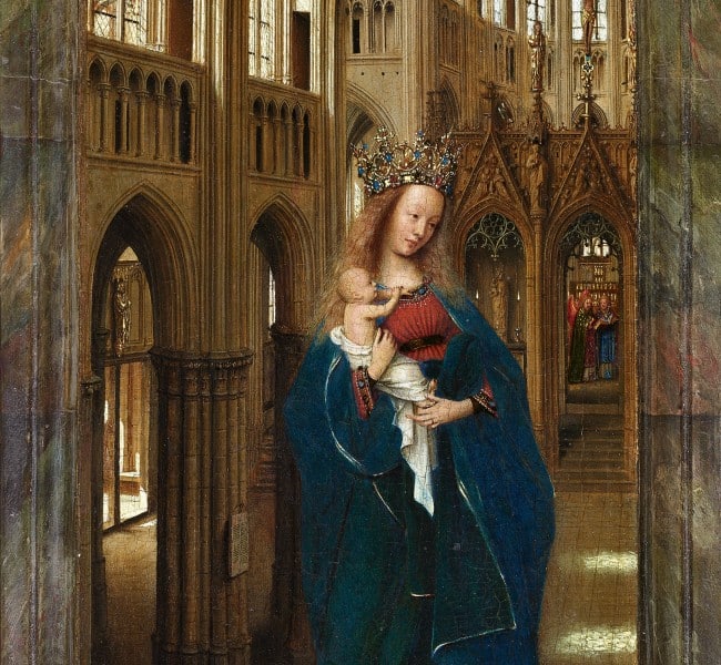 Jan van Eyck, Die Madonna in der Kirche, um 1437/40, © Staatliche Museen zu Berlin, Gemäldegalerie / Christoph Schmidt